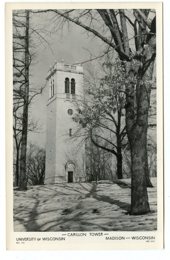 Carillon Tower, University of Wisconsin, Madison, WI [Postcard]