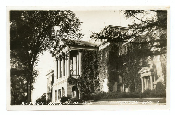 Bascom Hall, U. of W., Madison, WI [Postcard]