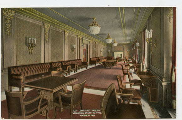 Assembly Parlor, Wisconsin State Capitol, Madison, WI [Postcard]
