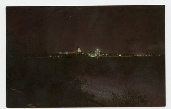 A Night View of Madison's Skyline, Madison, WI