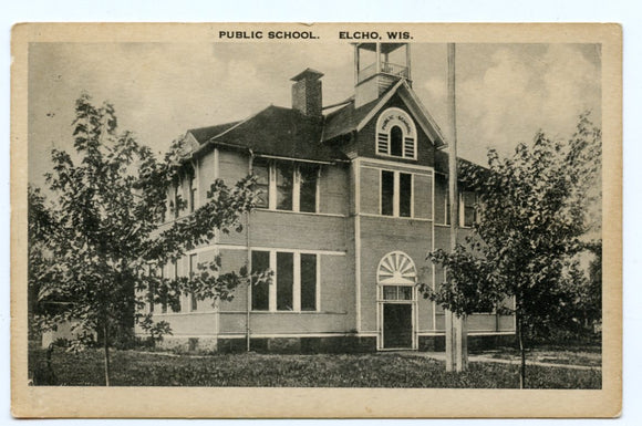 Public School, Elcho, WI [Postcard]