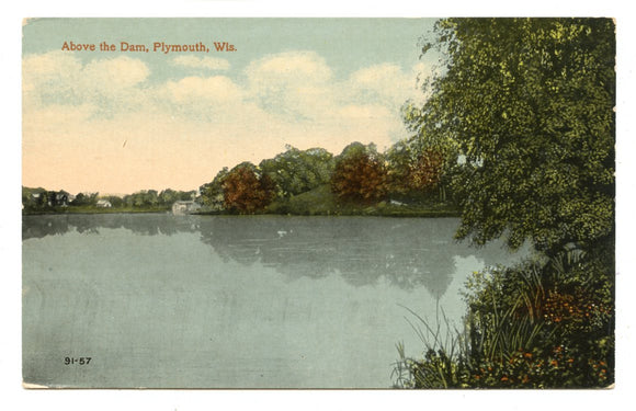 Above the Dam, Plymouth, WI [Postcard]