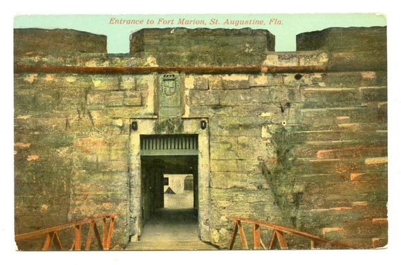 Entrance to Fort Marion, St. Augustine, FL [Postcard]