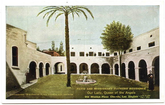 Old Mission Plaza Church, Los Angeles, CA [Postcard]