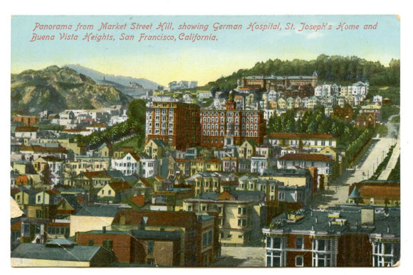 Panorama from Market Street Hill, San Francisco, CA [Postcard]