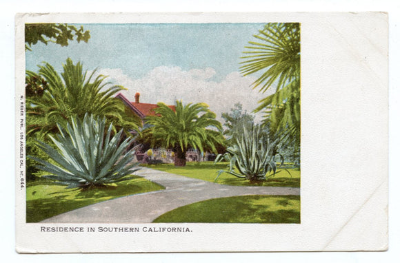 Residence in Southern California, Los Angeles, CA [Postcard]
