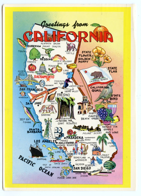 Greetings from California [Postcard]
