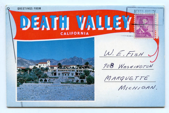 Greetings from Death Valley, CA, Souvenir Postcard Folder [Postcard]