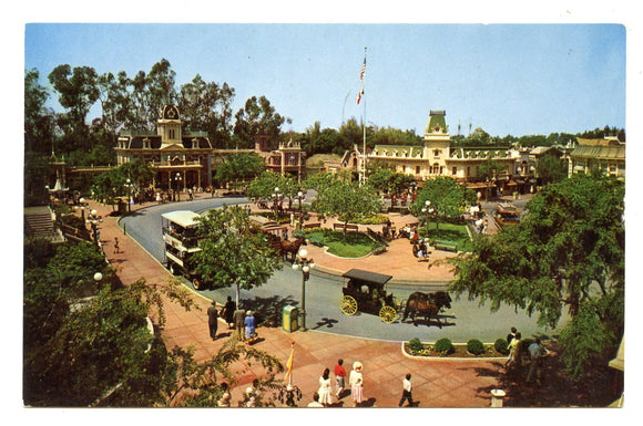 Town Square, Main Street, Disneyland, CA [Postcard]