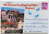 Old Mission San Juan Capistrano, CA Souvenir Folder [Postcard]