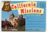 All 21 California Missions, CA Souvenir Folder [Postcard]