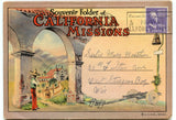 Souvenir Folder of California Missions, CA Souvenir Folder [Postcard]