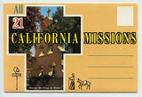 All 21 California Missions, CA Souvenir Folder [Postcard]