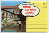 Greetings from Mission San Miguel Arcangel, San Miguel, CA Souvenir Folder [Postcard]