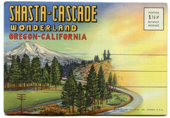 Shasta-Cascade Wonderland, Oregon-California Souvenir Folder [Postcard]