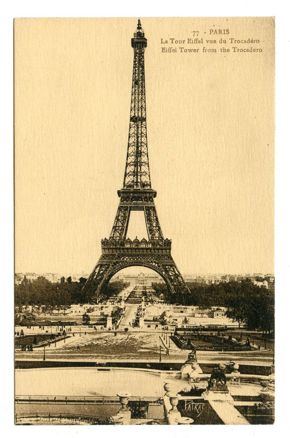 Eiffel Tower from the Trocadero, Paris, France