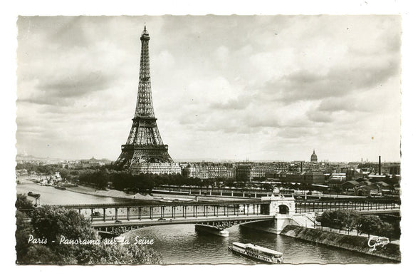 Panorama of the Seine, Paris, France [Postcard]