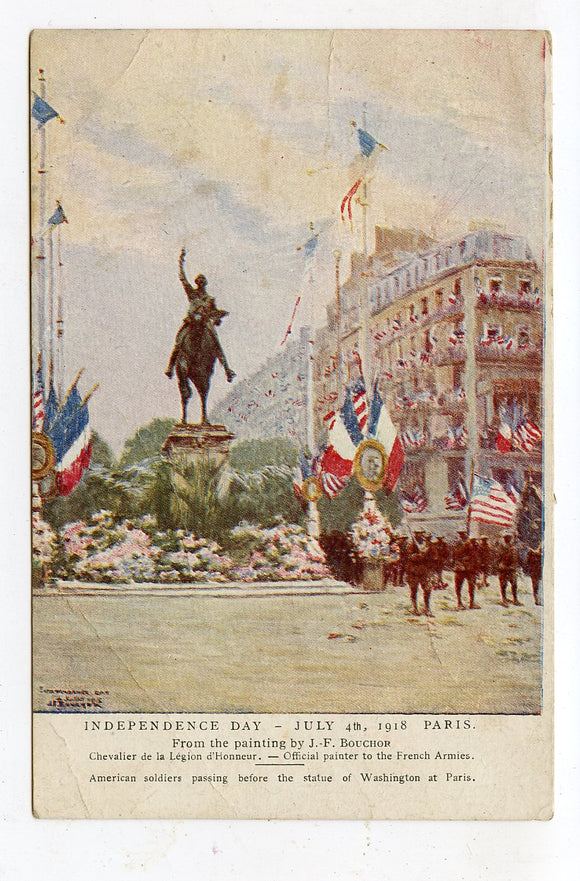 Independence Day, July 4th, 1918, Paris, France