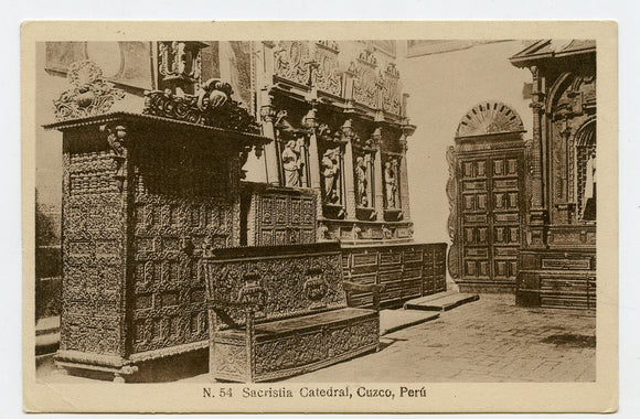 Sachristia Catedral, Cuzco, Peru [Postcard]