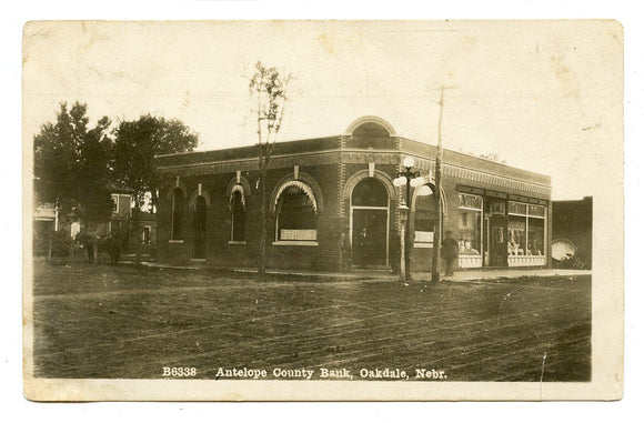 Antelope County Bank, Oakdale, NE [Postcard]