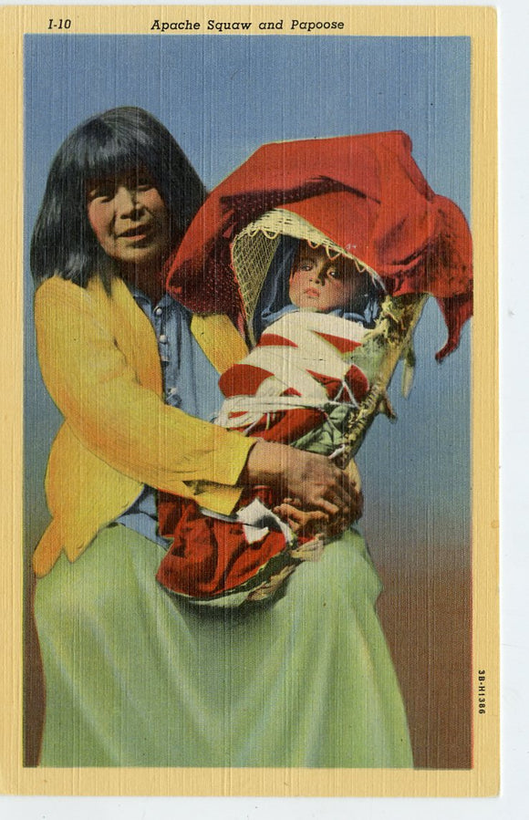 Apache Squaw and Papoose [Postcard]