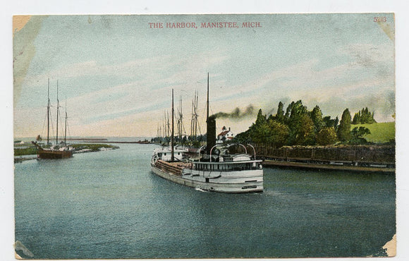 The Harbor, Manistee, MI [Postcard]