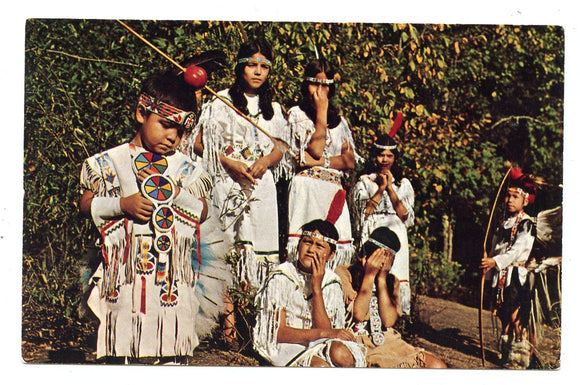 Indian Forest Drama, Menominee Indians, Neopit, WI [Postcard]
