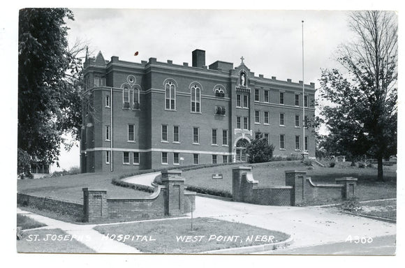 St. Joseph's Old Folks Home and Hospital, West Point, NE [Postcard]