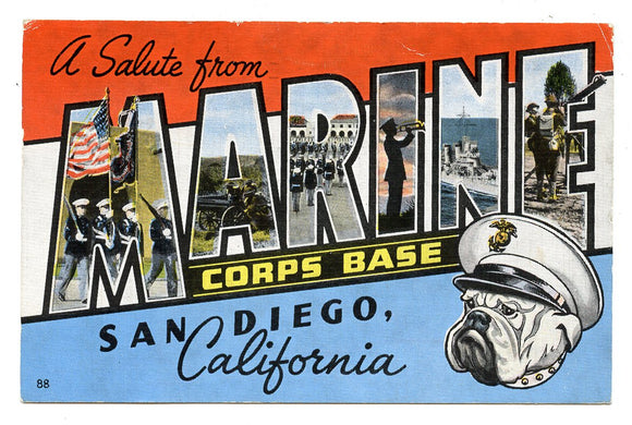 A Salute from Marine Corps Base, San Diego, CA