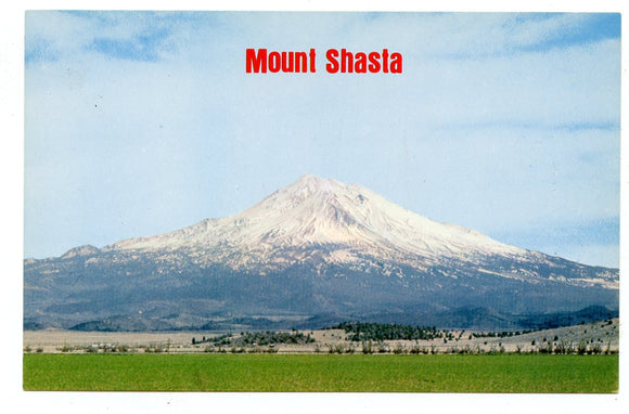 Mount Shasta as Seen From Interstate 5, Near Weed, CA [Postcard]