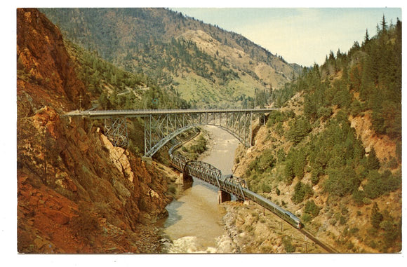 Pulga Bridges in the Feather River Canyon, CA [Postcard]