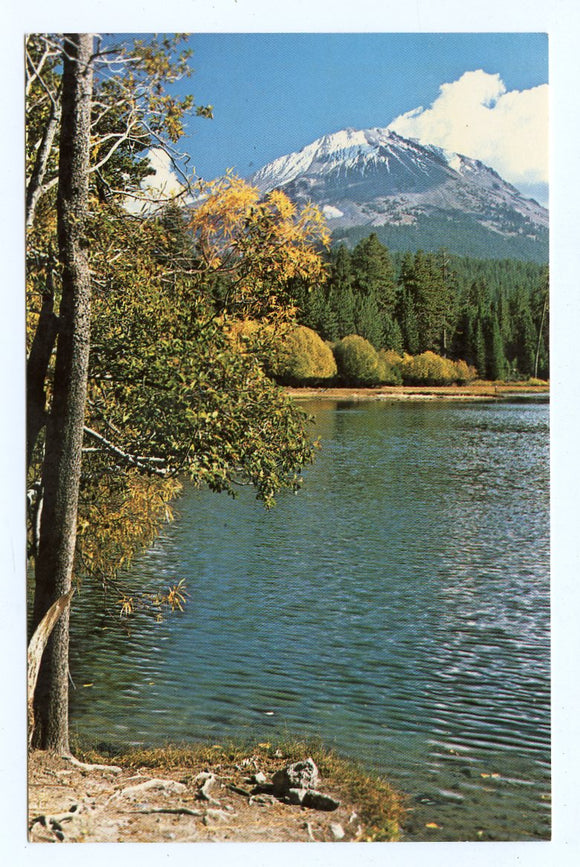 Manzanita Lake and Lassen Peak in Lassen Volcano National Park, CA [Postcard]