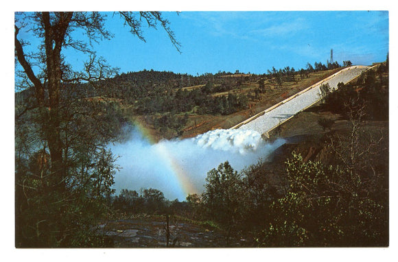 Spillway at Oroville Dam Near Oroville, CA [Postcard]