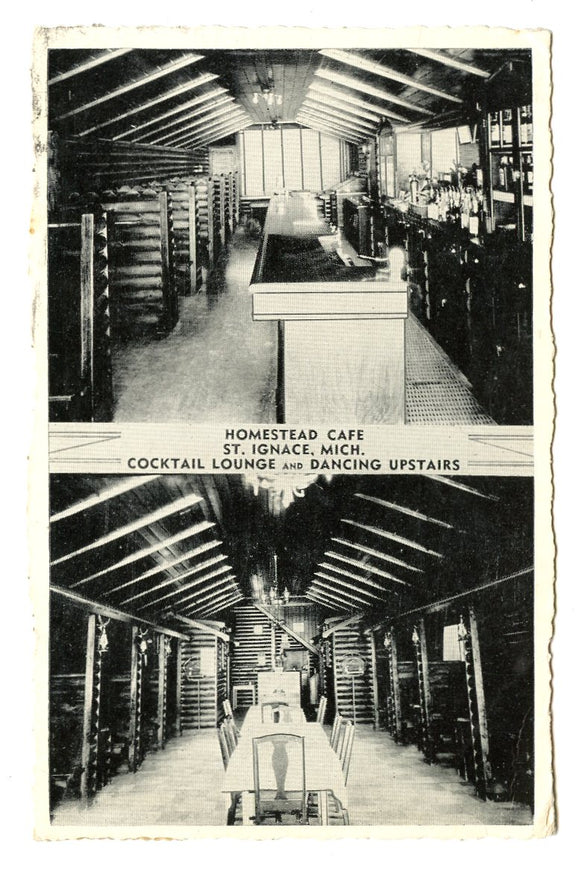 Homestead Cafe, St. Ignace, MI [Postcard]