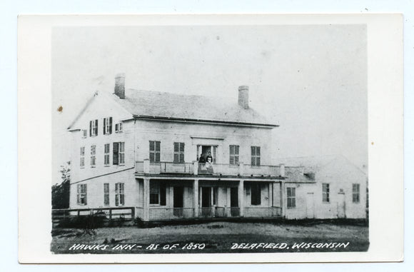 Hawk's Inn, as of 1850, Delafield, WI [Postcard]