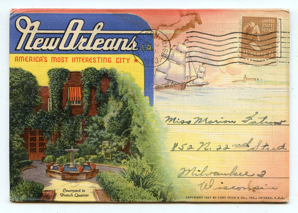 New Orleans, LA Souvenir Folder [Postcard]