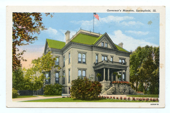 Governor's Mansion, Springfield, IL [Postcard]