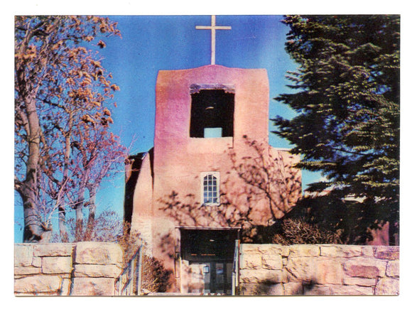 Oldest Church in America, Santa Fe, NM [Postcard]