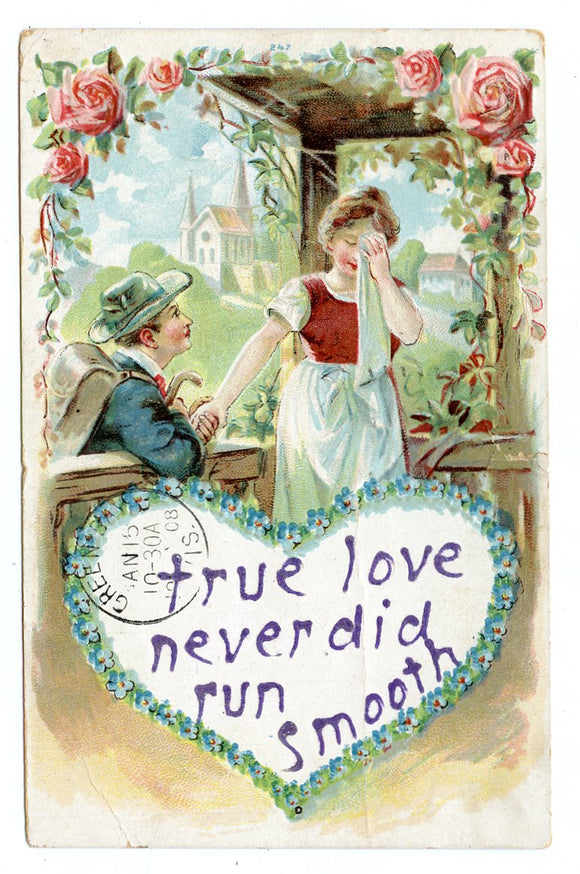 True Love Never Did Run Smooth [Postcard]