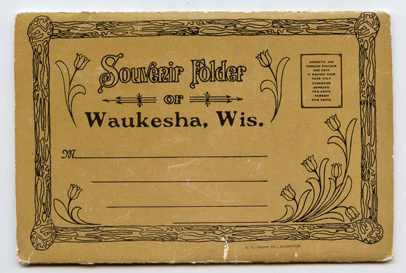 Waukesha, WI Souvenir Postcard Folder [Postcard]