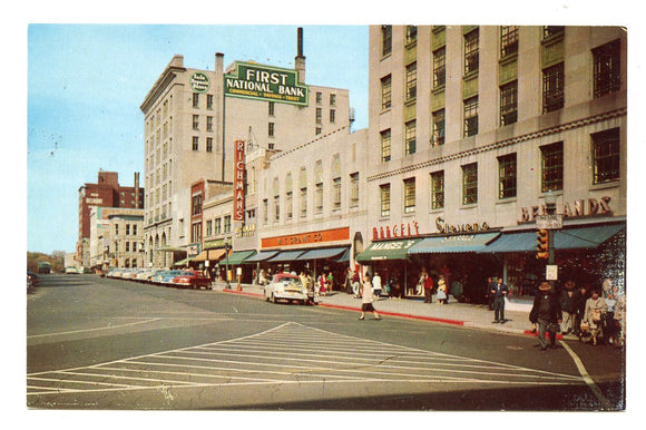 Capitol Square, Looking North on Pinckney St, Madison, WI [Postcard]