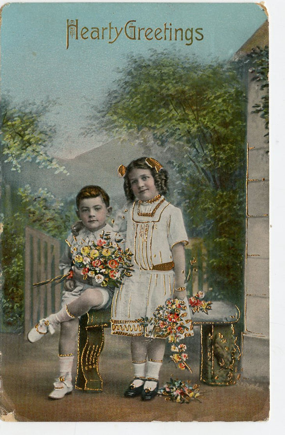 Hearty Greetings [Postcard]