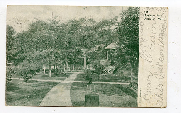 Appleton Park, Appleton, WI [Postcard]