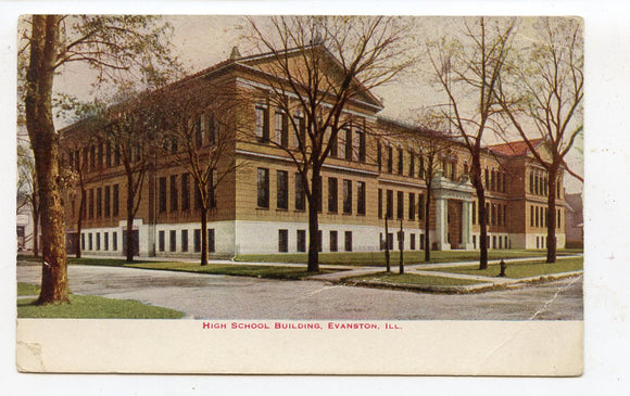 High School Building, Evanston, IL [Postcard]