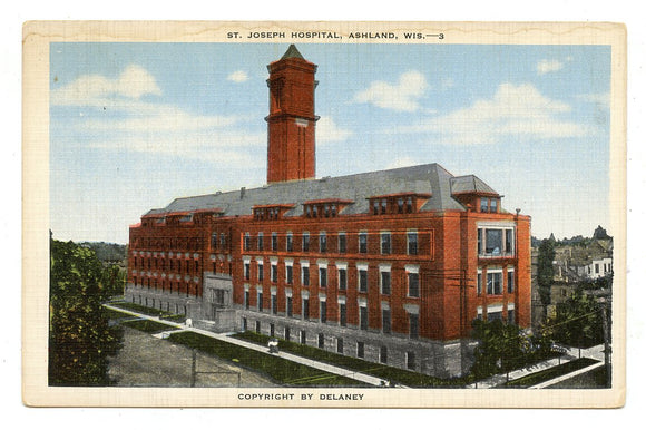 St. Joseph Hospital, Ashland, WI [Postcard]