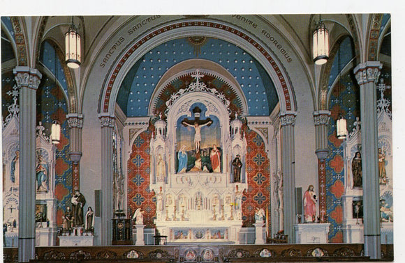 Interior of St. Alfhonsus Church, Wheeling, WV [Postcard]