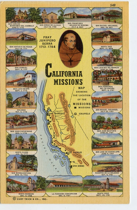 California Missions [Postcard]