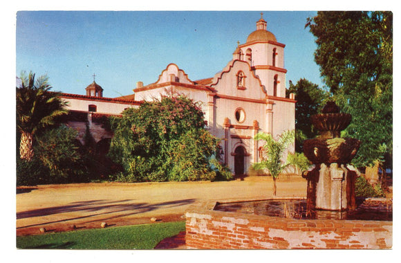 Mission San Luis Rey de Francia, Oceanside, CA [Postcard]