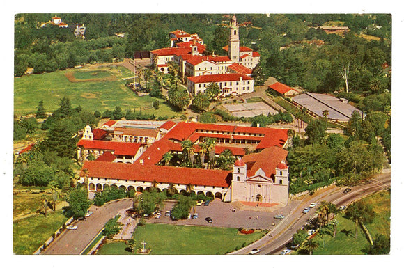 Santa Barbara Mission and St. Anthony's Seminary, Santa Barbara, CA [Postcard]