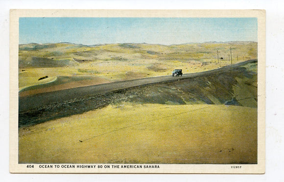Ocean to Ocean Highway 80 On the American Sahara [Postcard]